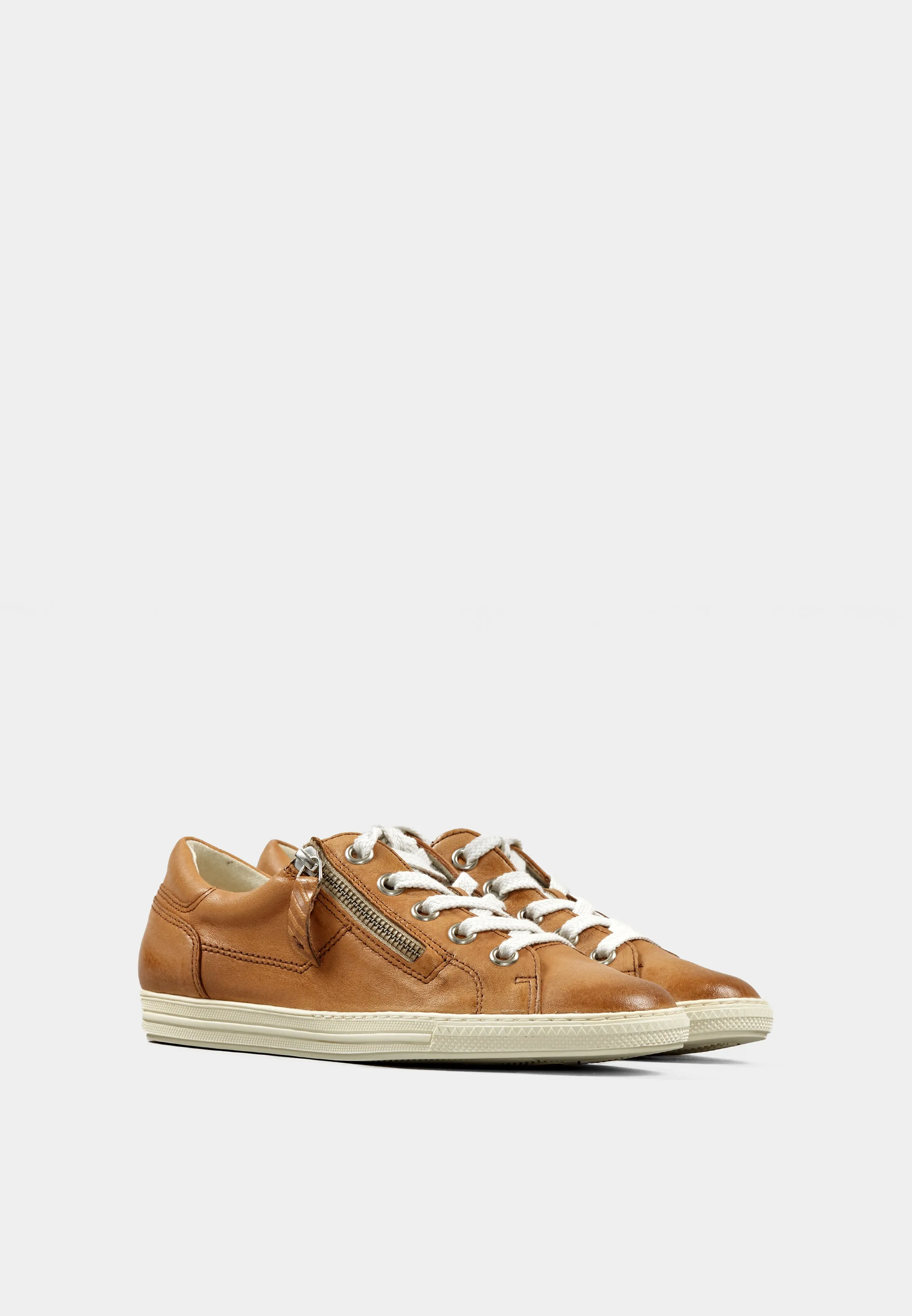 4940 Tan Washed Kid Leather Trainers