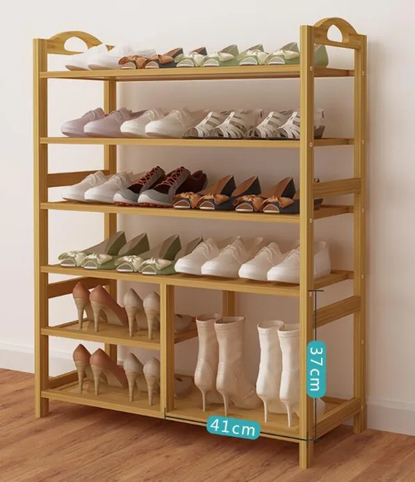 6 Tiers Layers Shoe Rack Storage Shelf Stand Bamboo