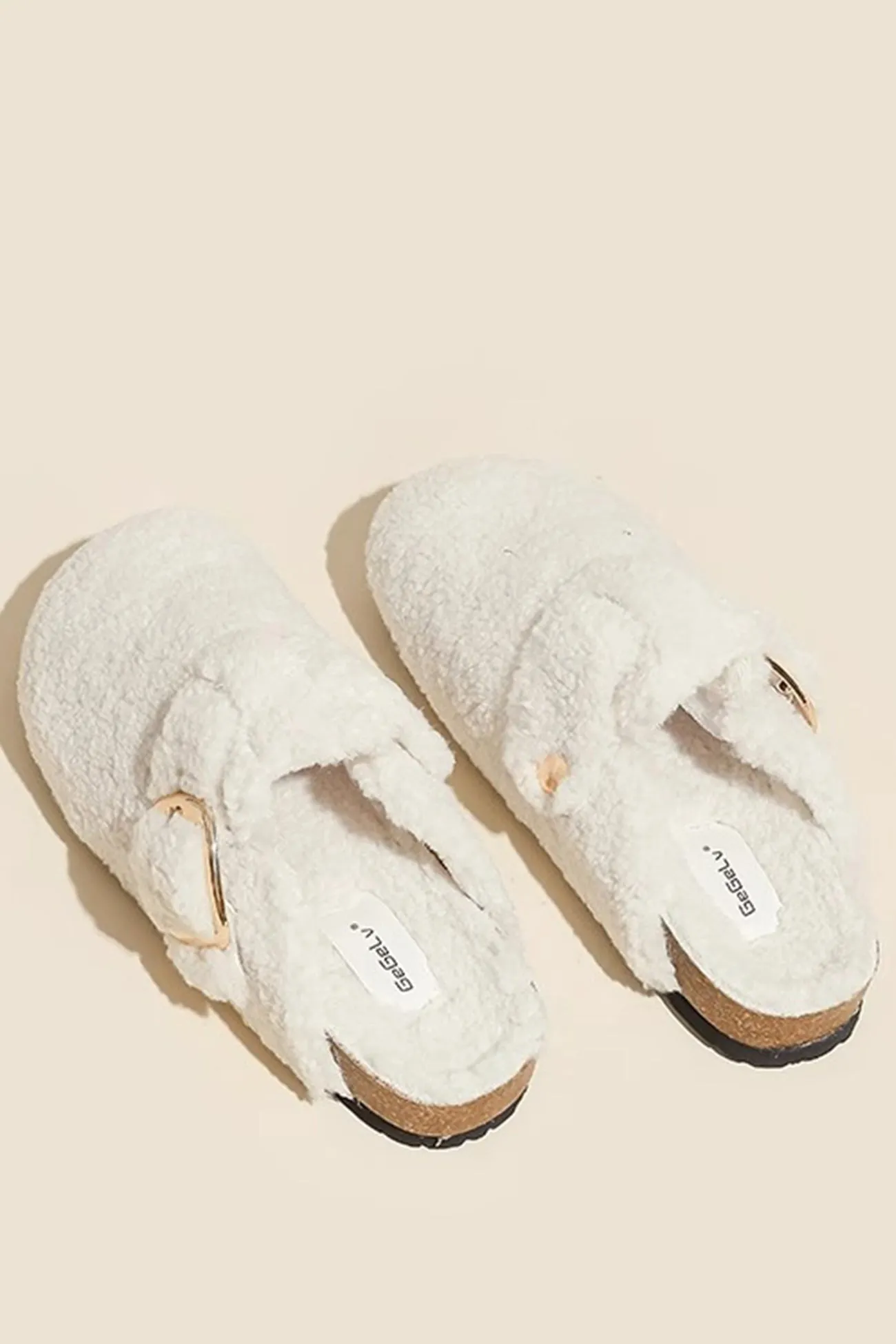 Amozae-Solid Plush Slip-on Flats