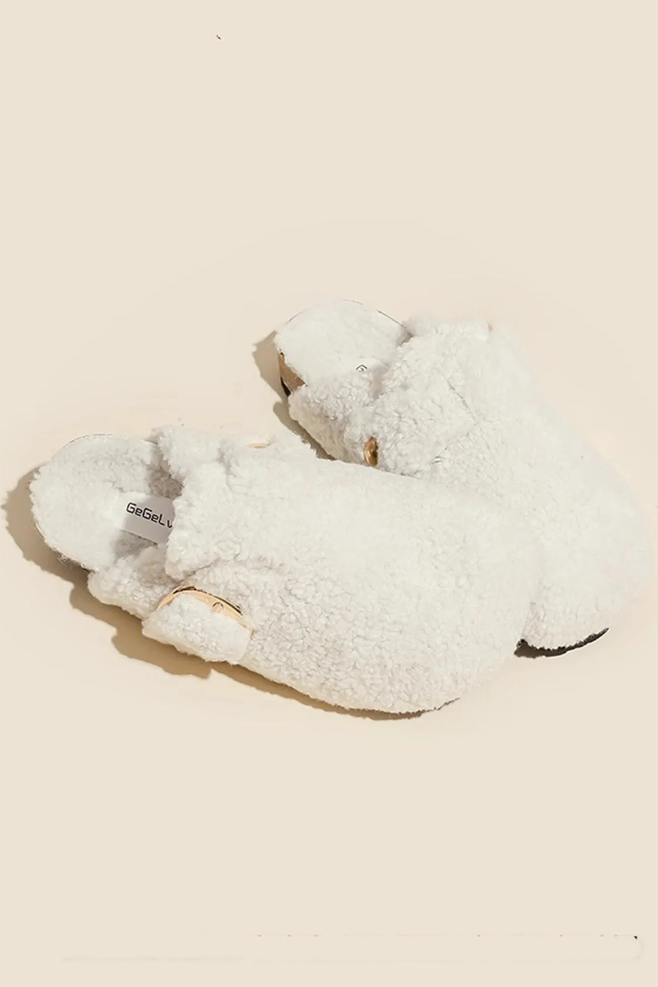 Amozae-Solid Plush Slip-on Flats