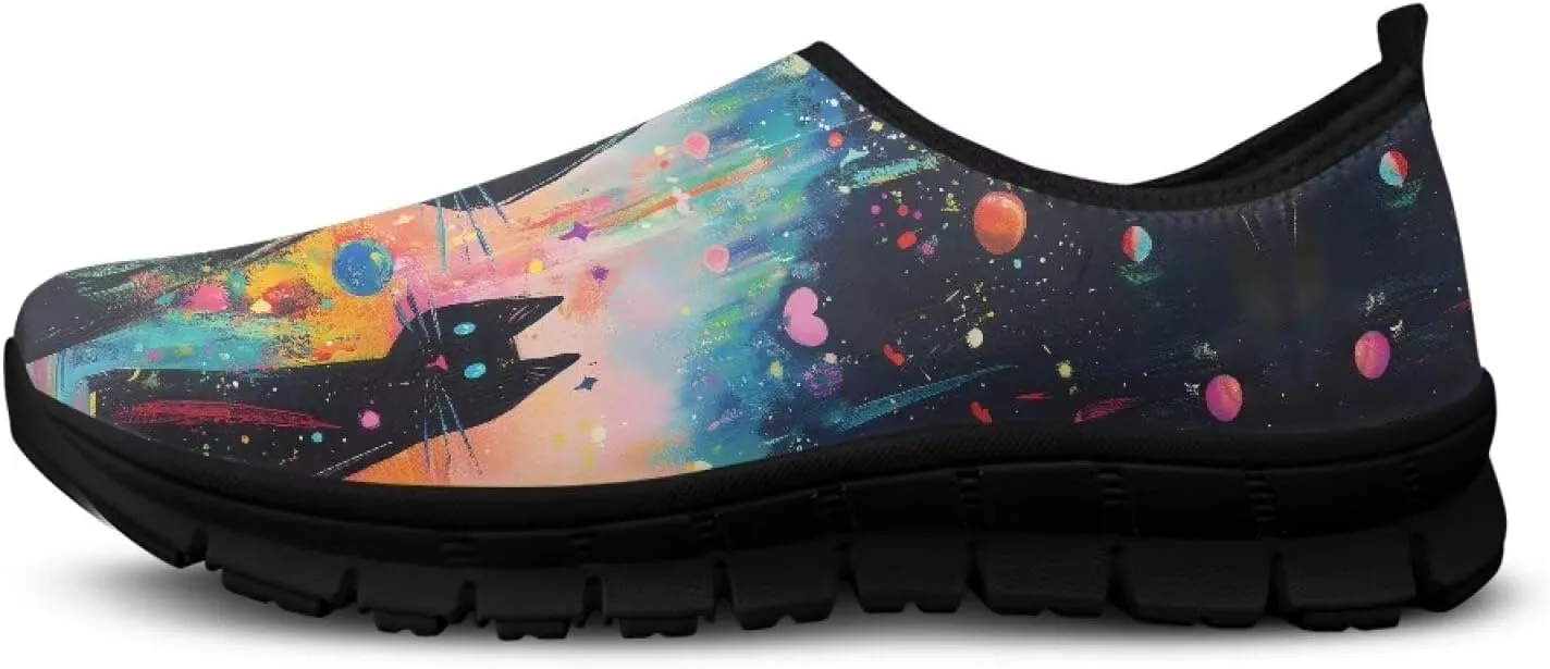 Animal Sneakers for Women Low-Top Cozy Casual Hands Free Non-Slip Sneakers Slip On Lightweight Walking Shoes for Teen Girls US 5.5-11.5