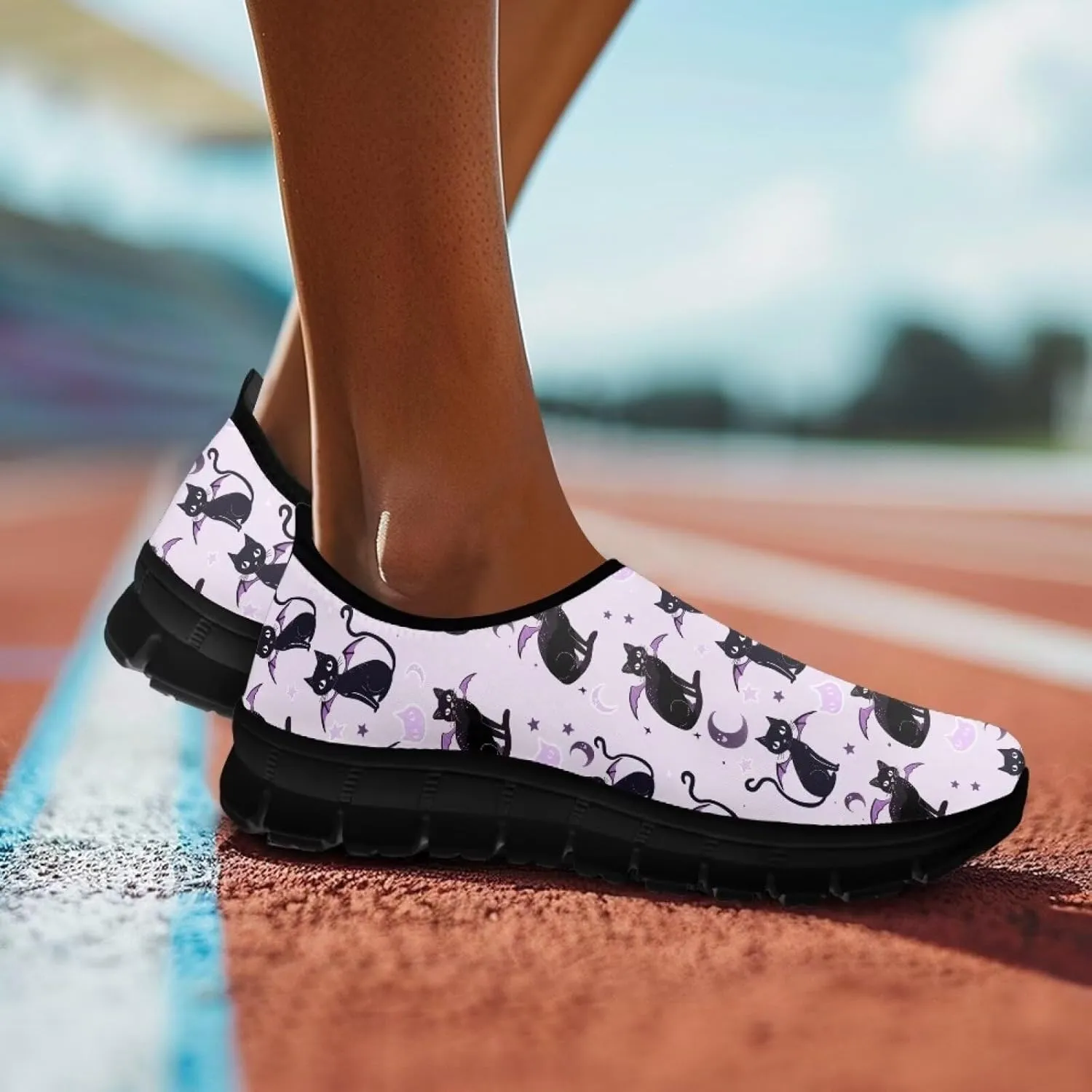 Animal Sneakers for Women Low-Top Cozy Casual Hands Free Non-Slip Sneakers Slip On Lightweight Walking Shoes for Teen Girls US 5.5-11.5