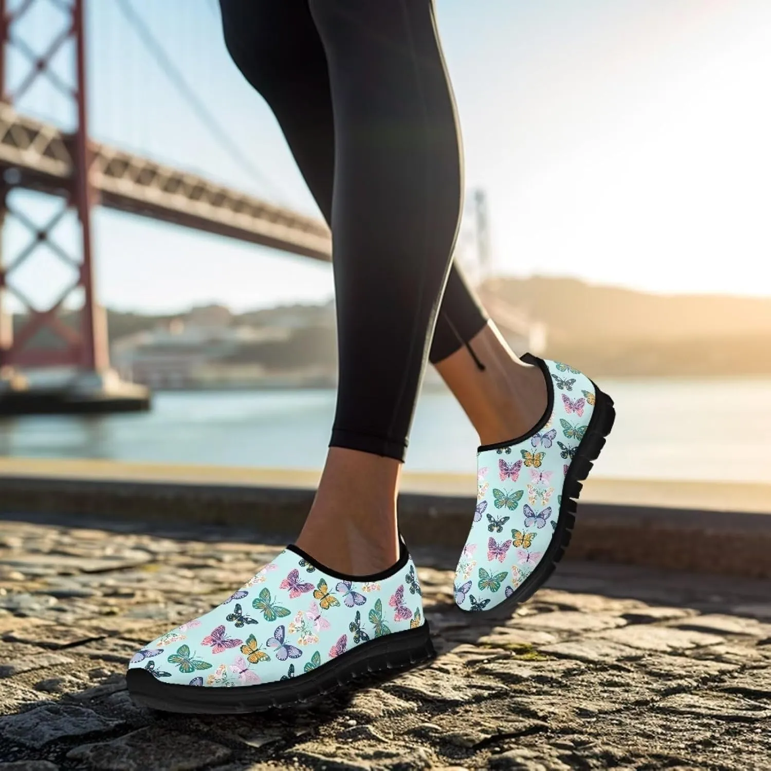 Animals Sneakers for Women Casual Low Top Cozy Slip On Sneakers Non-Slip Lightweight Athletic Walking Shoes for Teen Girls US 5.5-11.5