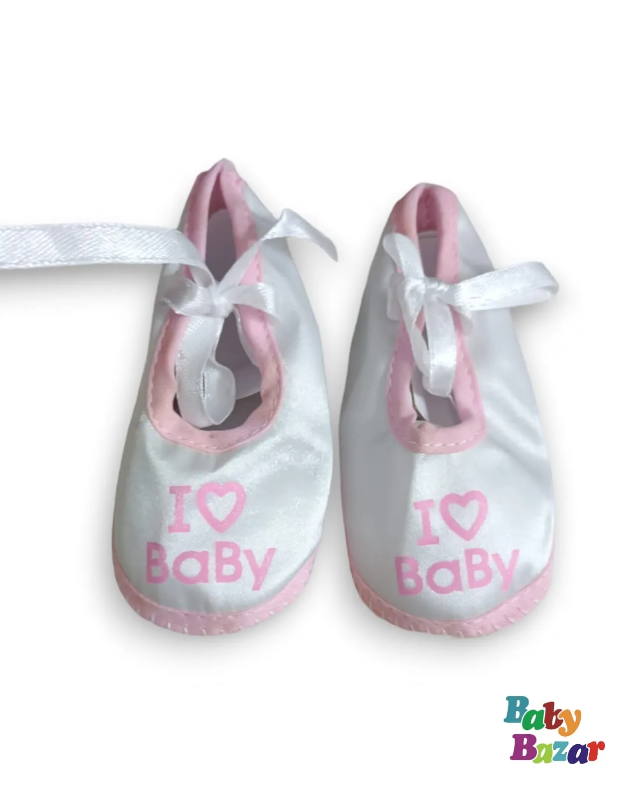 Baby Girl Summer Shoes In I Love Baby Print