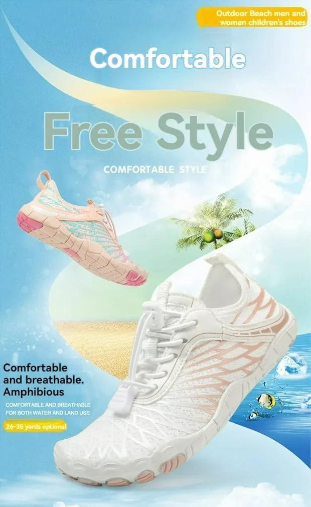 Barefoot Shoes Kids Boys & Girls Water Hiking Quick Dry Shoes Lightweight Swim Beach Sneakers Sports Athletic Shoes