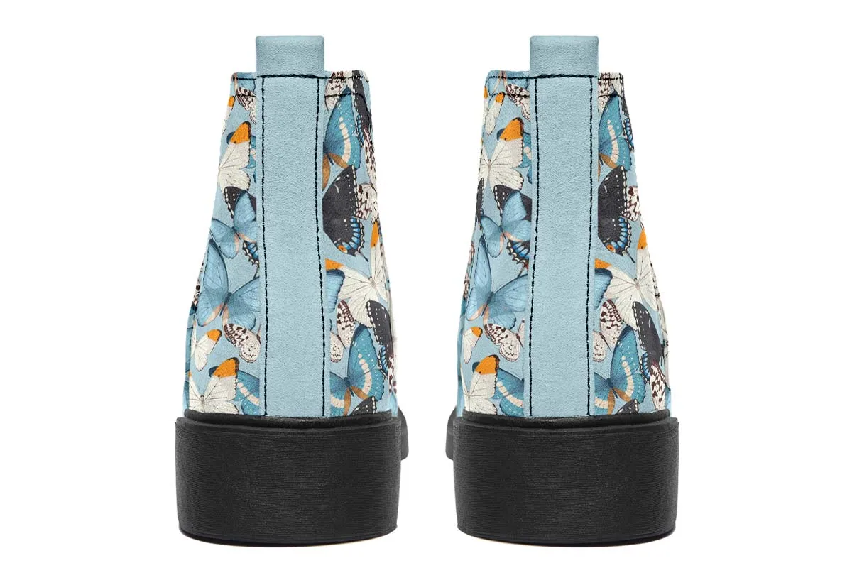 Beautiful Butterfly Pattern Neat Vibe Boots