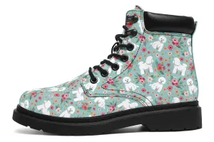 Bichon Frise Flower Classic Vibe Boots
