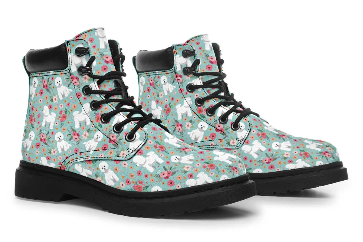 Bichon Frise Flower Classic Vibe Boots