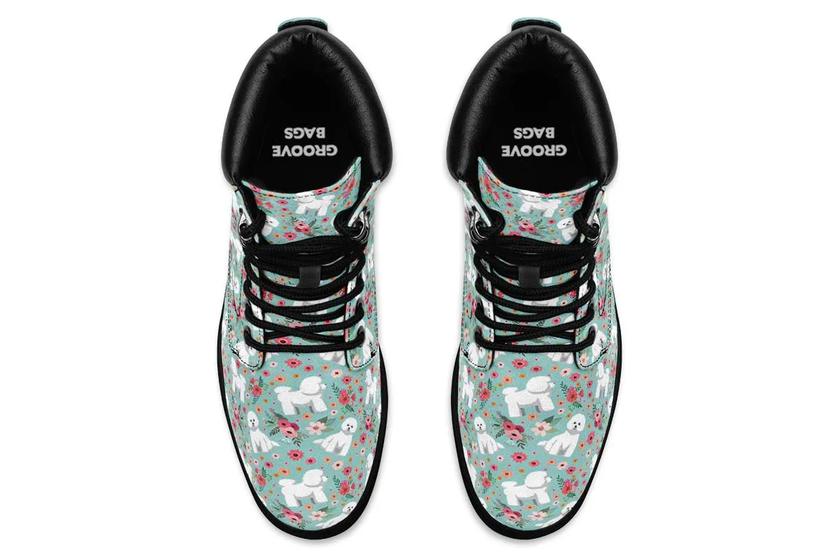 Bichon Frise Flower Classic Vibe Boots