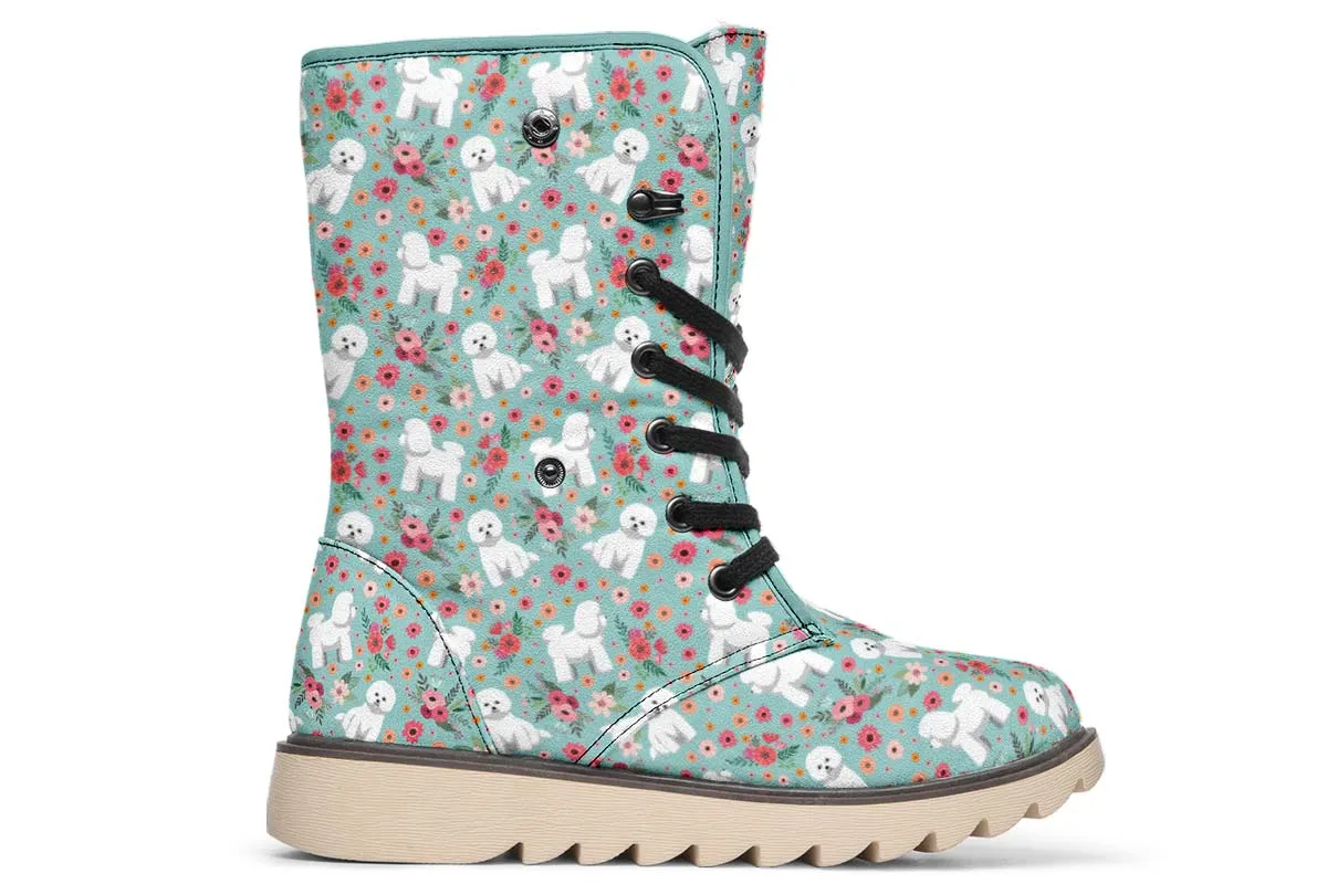 Bichon Frise Flower Polar Vibe Boots