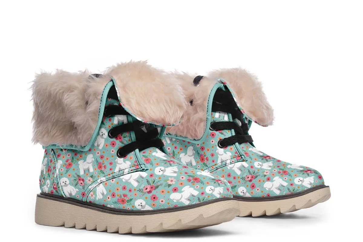 Bichon Frise Flower Polar Vibe Boots