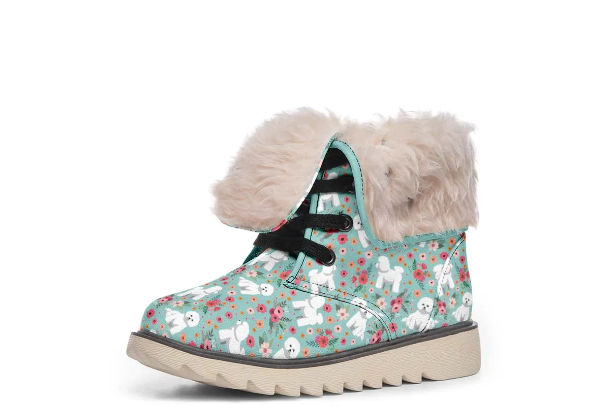Bichon Frise Flower Polar Vibe Boots
