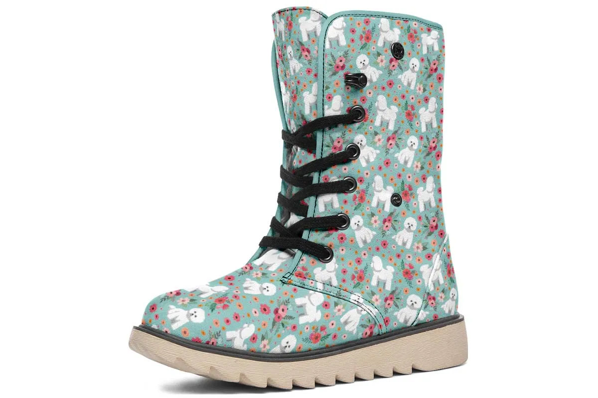 Bichon Frise Flower Polar Vibe Boots
