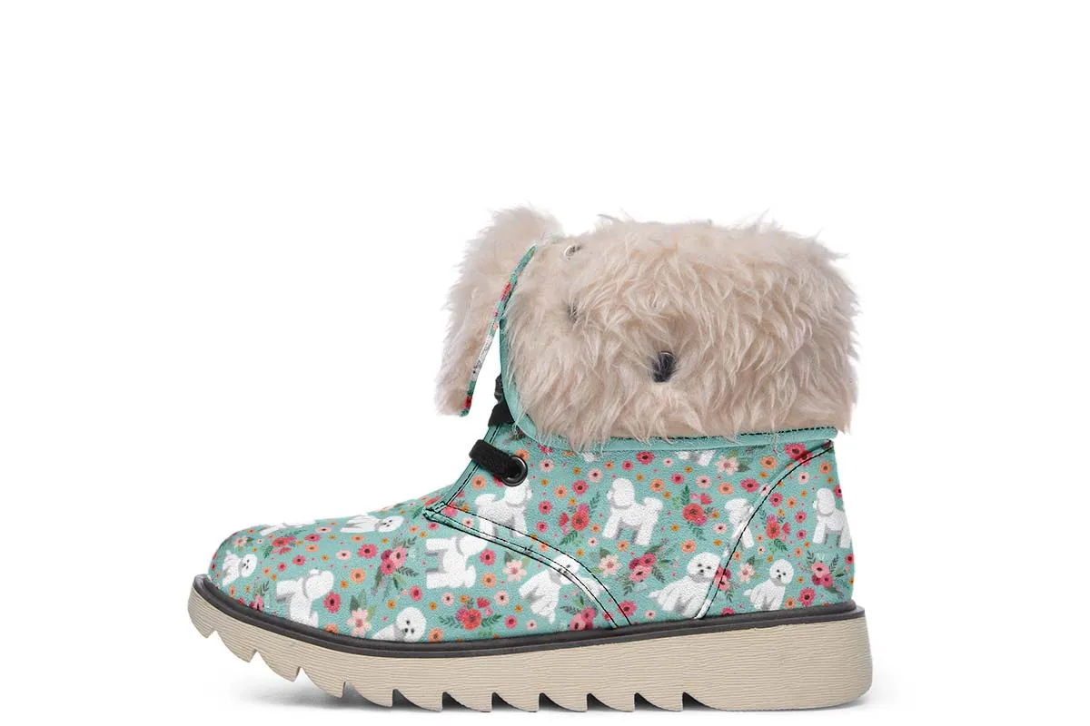 Bichon Frise Flower Polar Vibe Boots