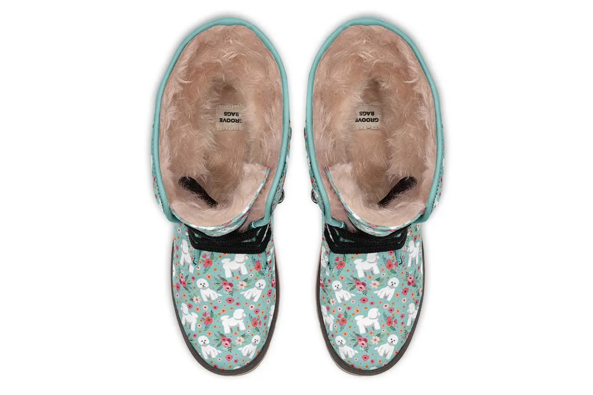 Bichon Frise Flower Polar Vibe Boots