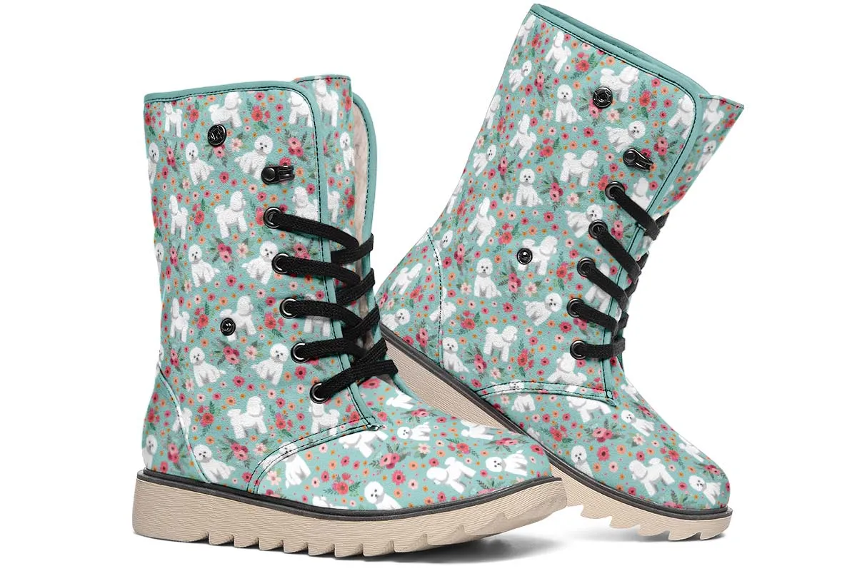 Bichon Frise Flower Polar Vibe Boots