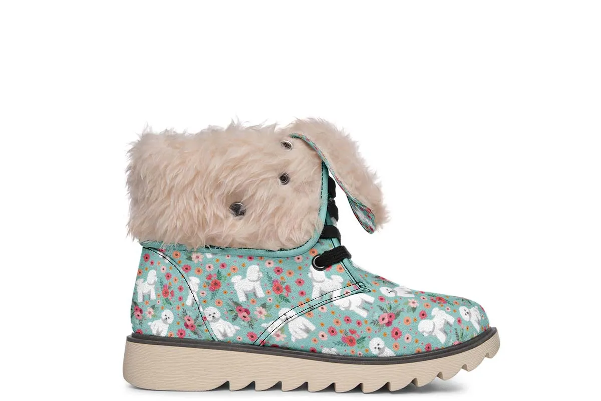 Bichon Frise Flower Polar Vibe Boots