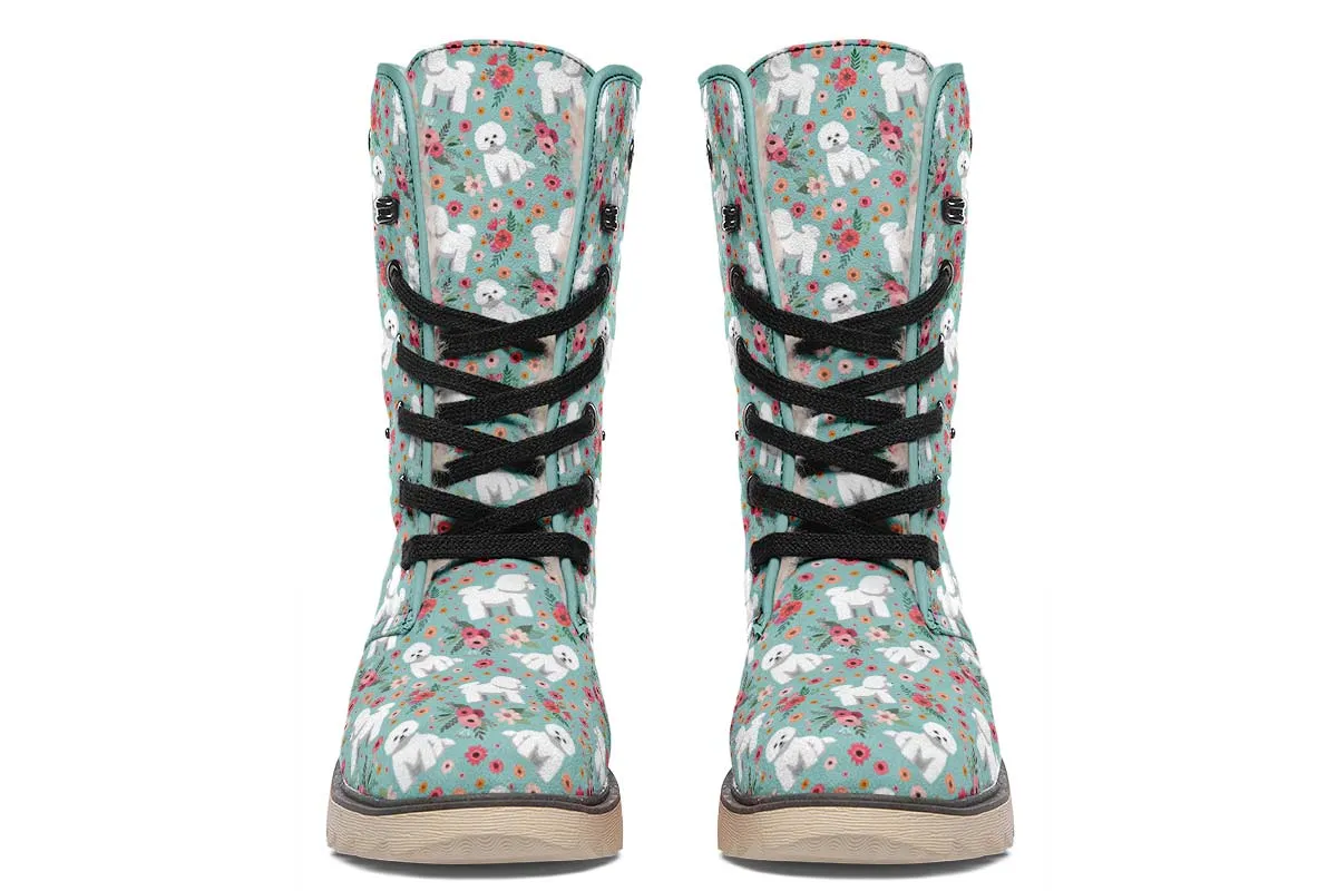 Bichon Frise Flower Polar Vibe Boots