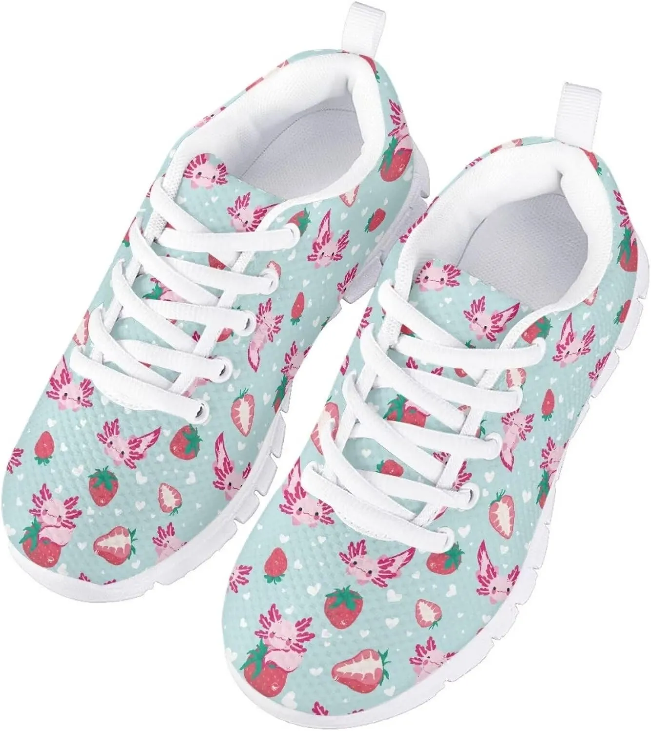 Biyejit Boys Girls Casual Shoes Kids Tennis Running Sports Lace Up Athletic Sneakers