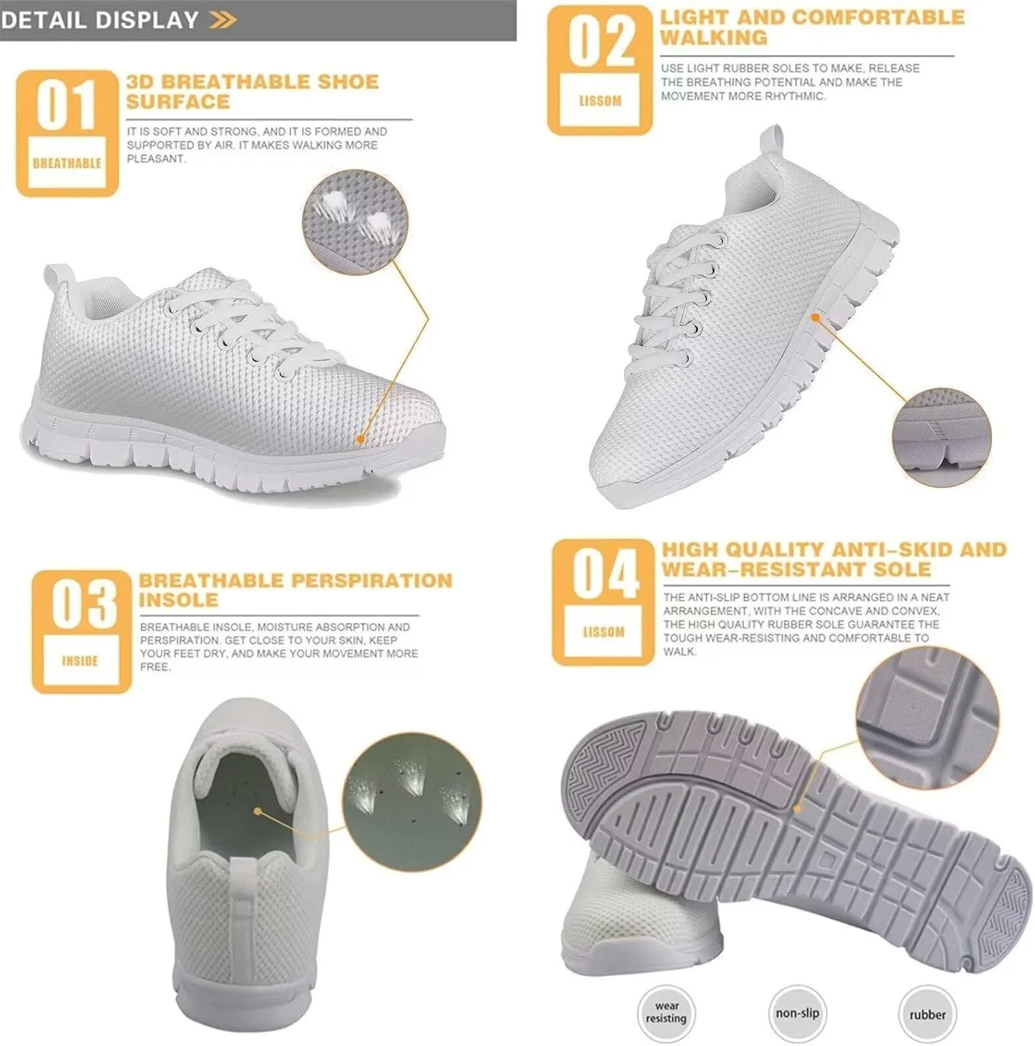 Biyejit Boys Girls Running Tennis Shoes Kids Sneakers Lightweight Breathable Athletic Sport Footwear