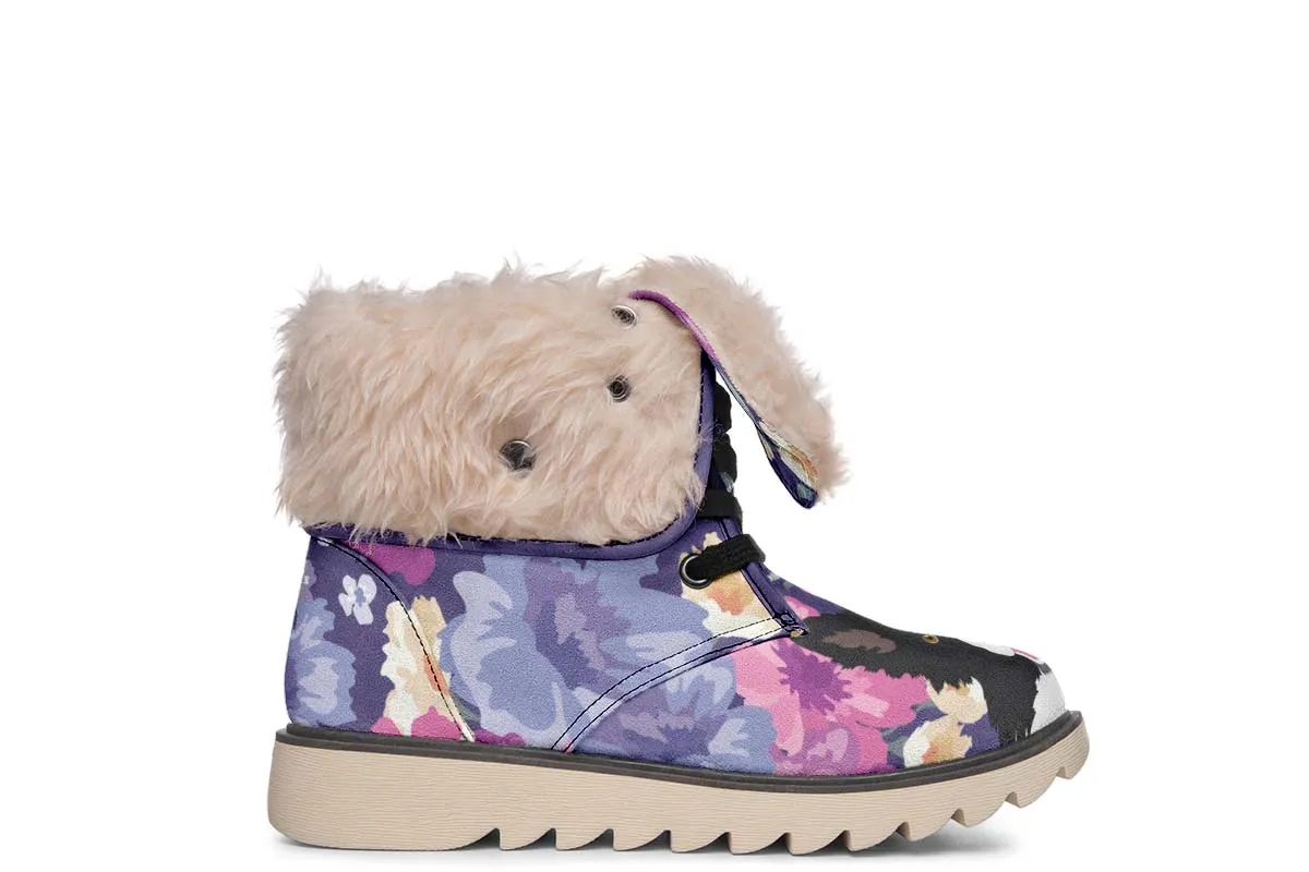 Border Collie Dog Portrait Polar Vibe Boots