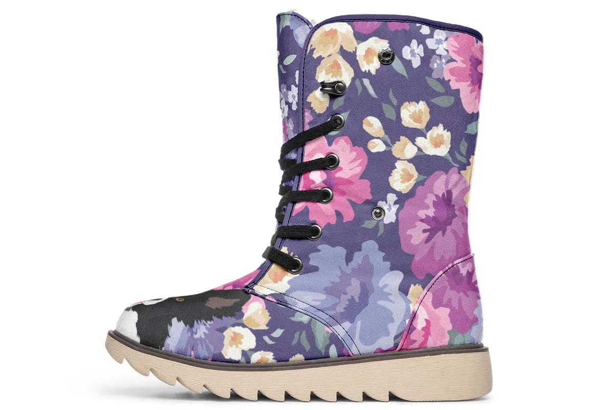 Border Collie Dog Portrait Polar Vibe Boots