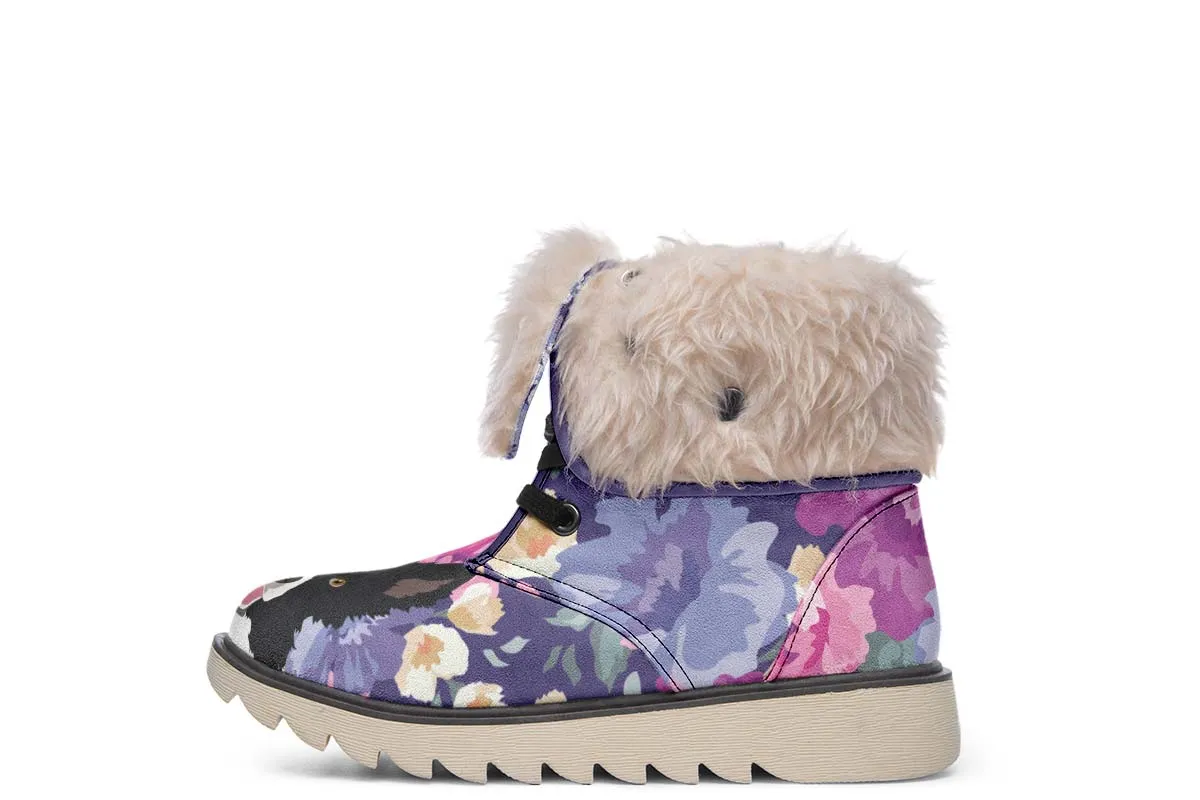 Border Collie Dog Portrait Polar Vibe Boots