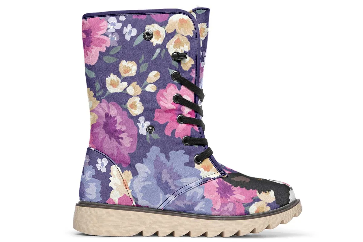 Border Collie Dog Portrait Polar Vibe Boots