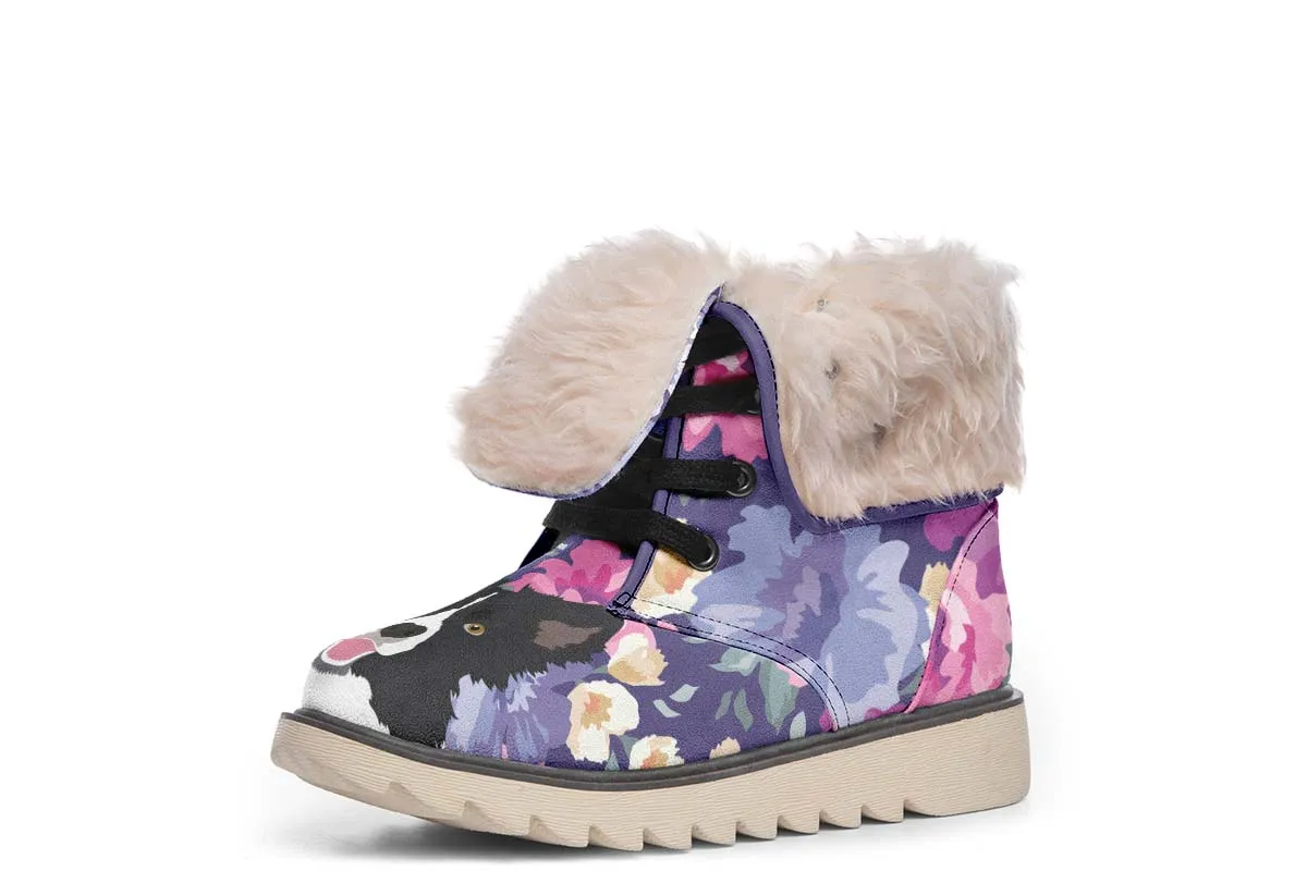 Border Collie Dog Portrait Polar Vibe Boots