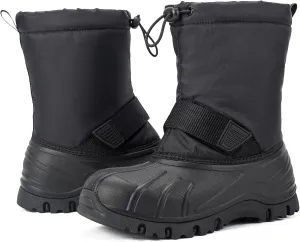 Boys Girls Snow Boots Winter Outdoor Waterproof Slip Resistant Cold Weather Shoes(Little Kid/Big Kid)