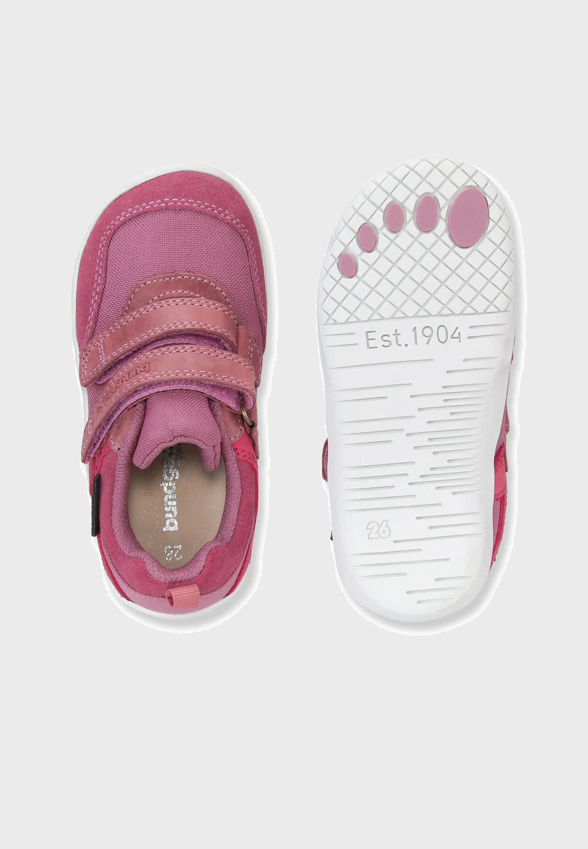 Bundgaard Benni TEX sneakers - Dark pink m/velcro