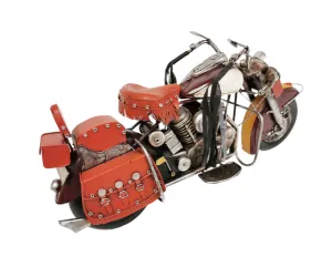 BURGUNDY MOTORCYCLE METAL RD2022