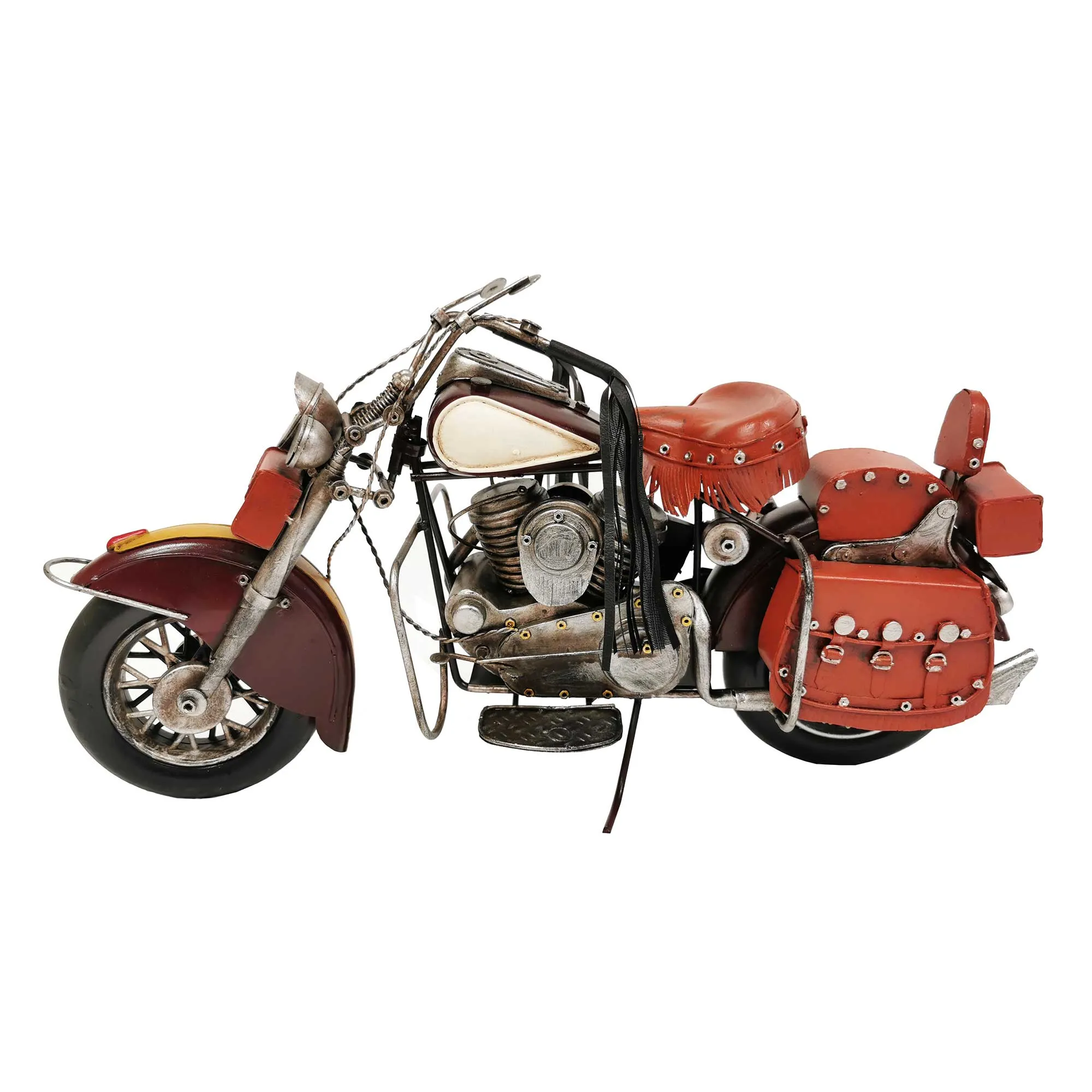 BURGUNDY MOTORCYCLE METAL RD2022