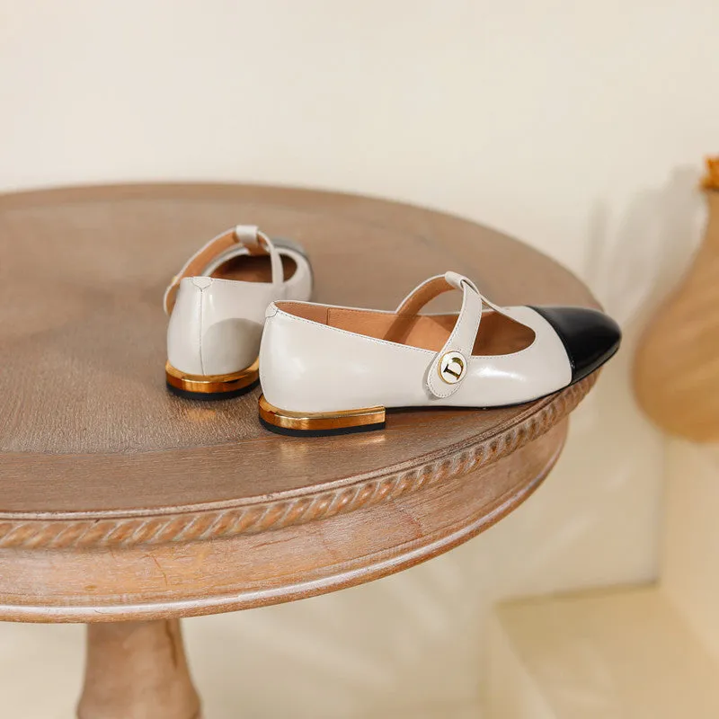 Camryn Cap Toe T Strap Mary Janes