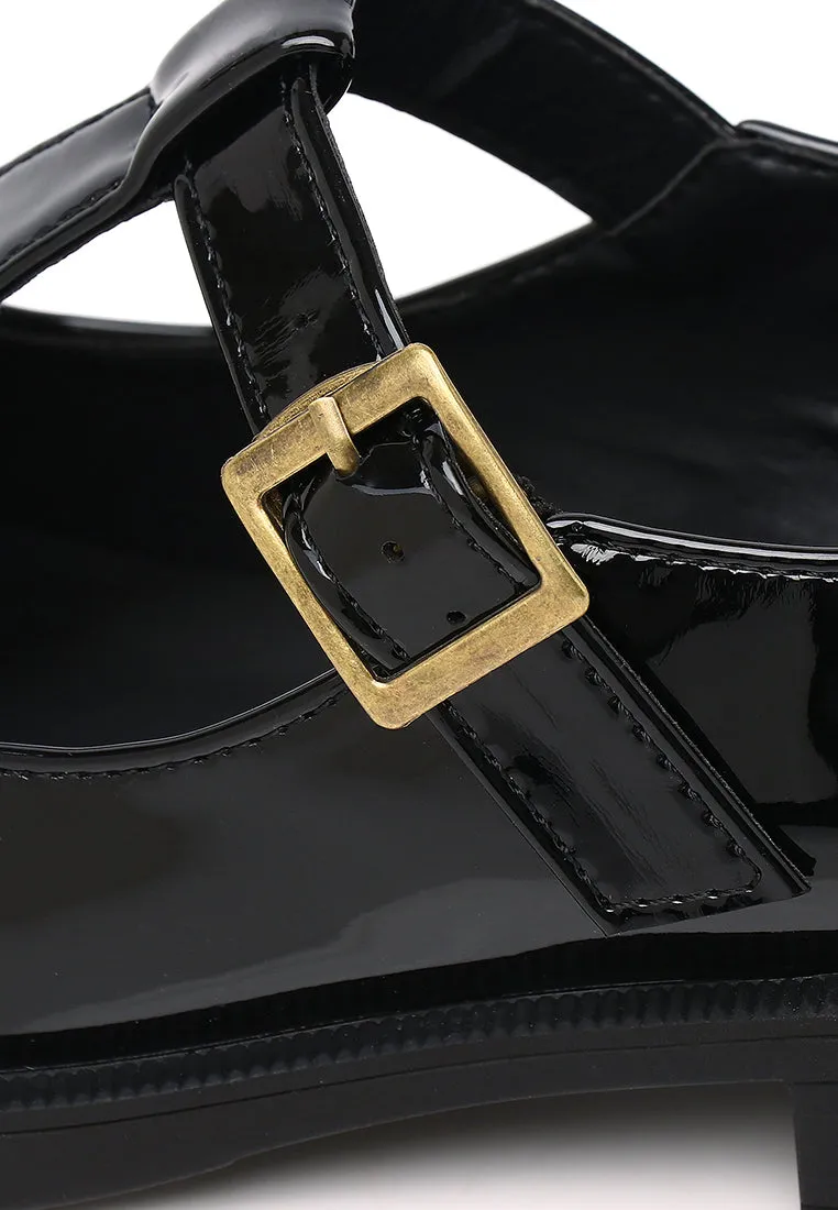 Camryn Rounded Toe Loafers (Black)