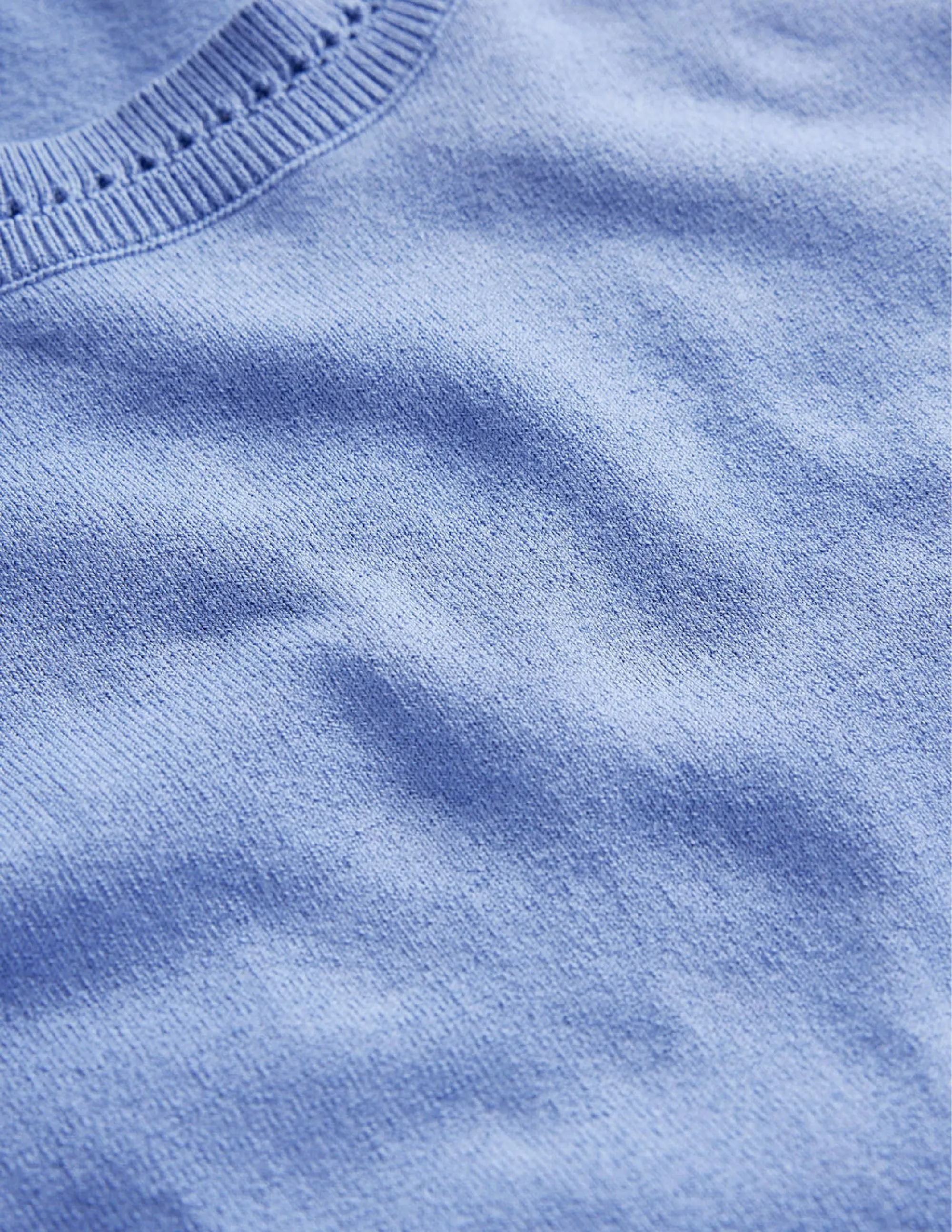 Catriona Cotton Crew Jumper-Marina