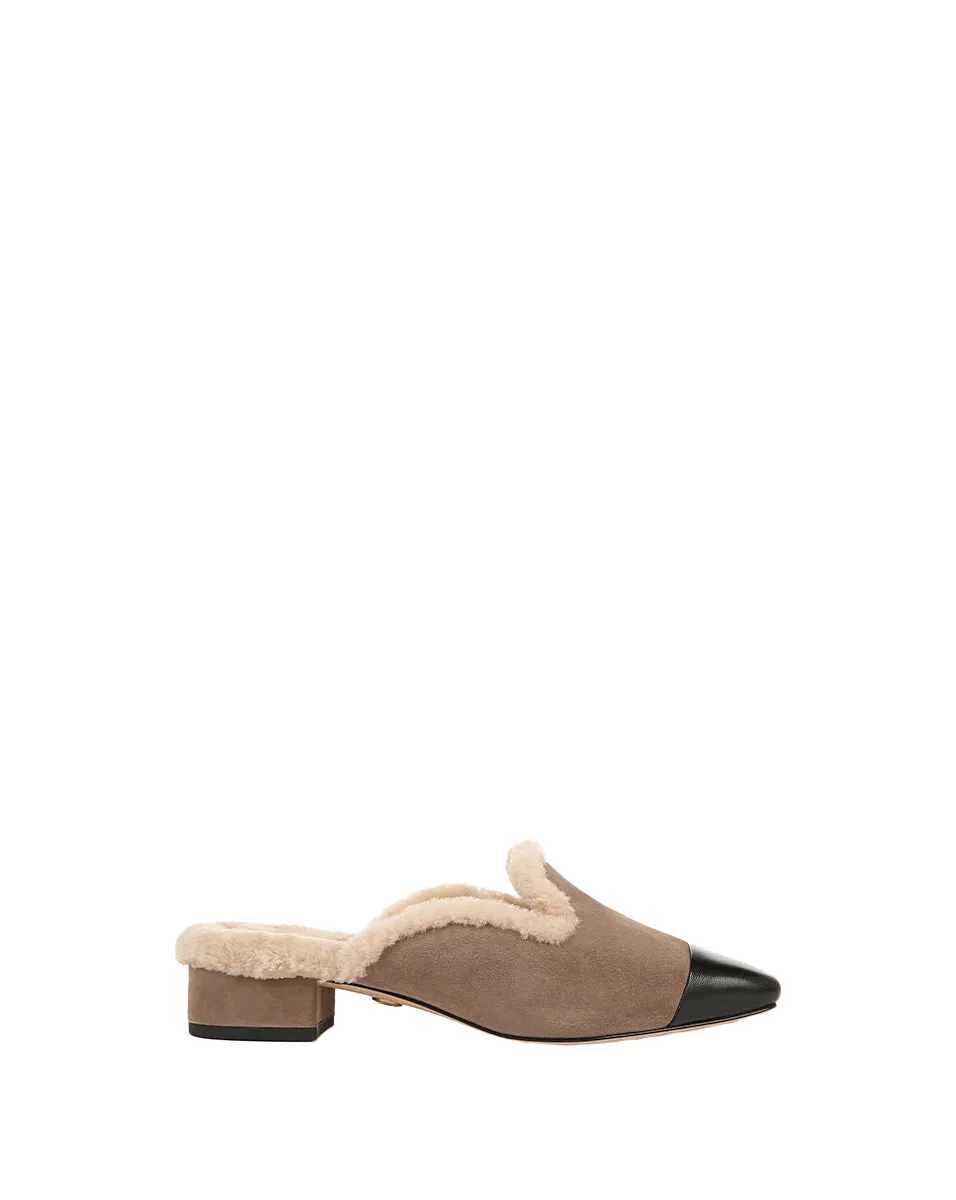 Cecile Shearling Mule