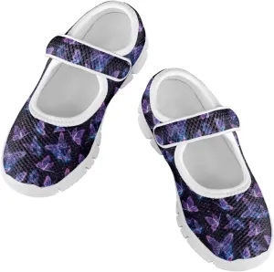 chaqlin Kids Strap Casual Shoes Girls Lightweight Mary Jane Shoes Breathable Non Slip Sports Sneakers for School