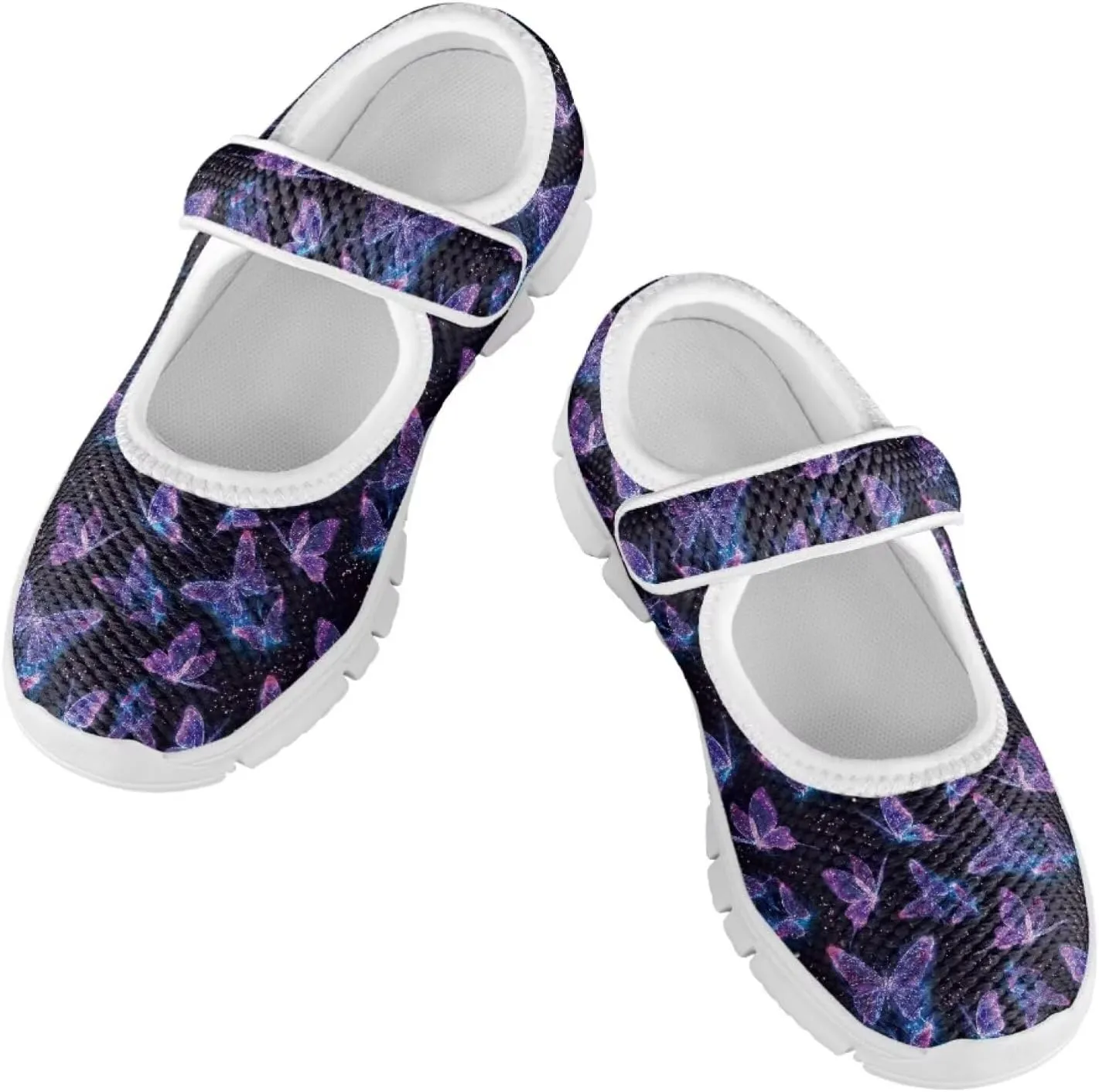 chaqlin Kids Strap Casual Shoes Girls Lightweight Mary Jane Shoes Breathable Non Slip Sports Sneakers for School
