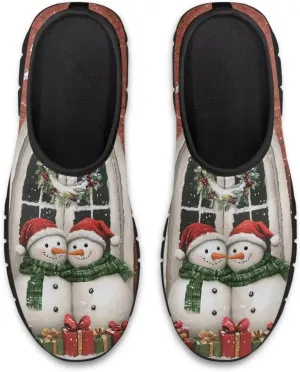 Christmas Sneakers for Women Cozy Low-Top Hands Free Casual Anti-Skid Sneakers Slip On Lightweight Travel Shoes for Teen Girls US 5.5-11.5