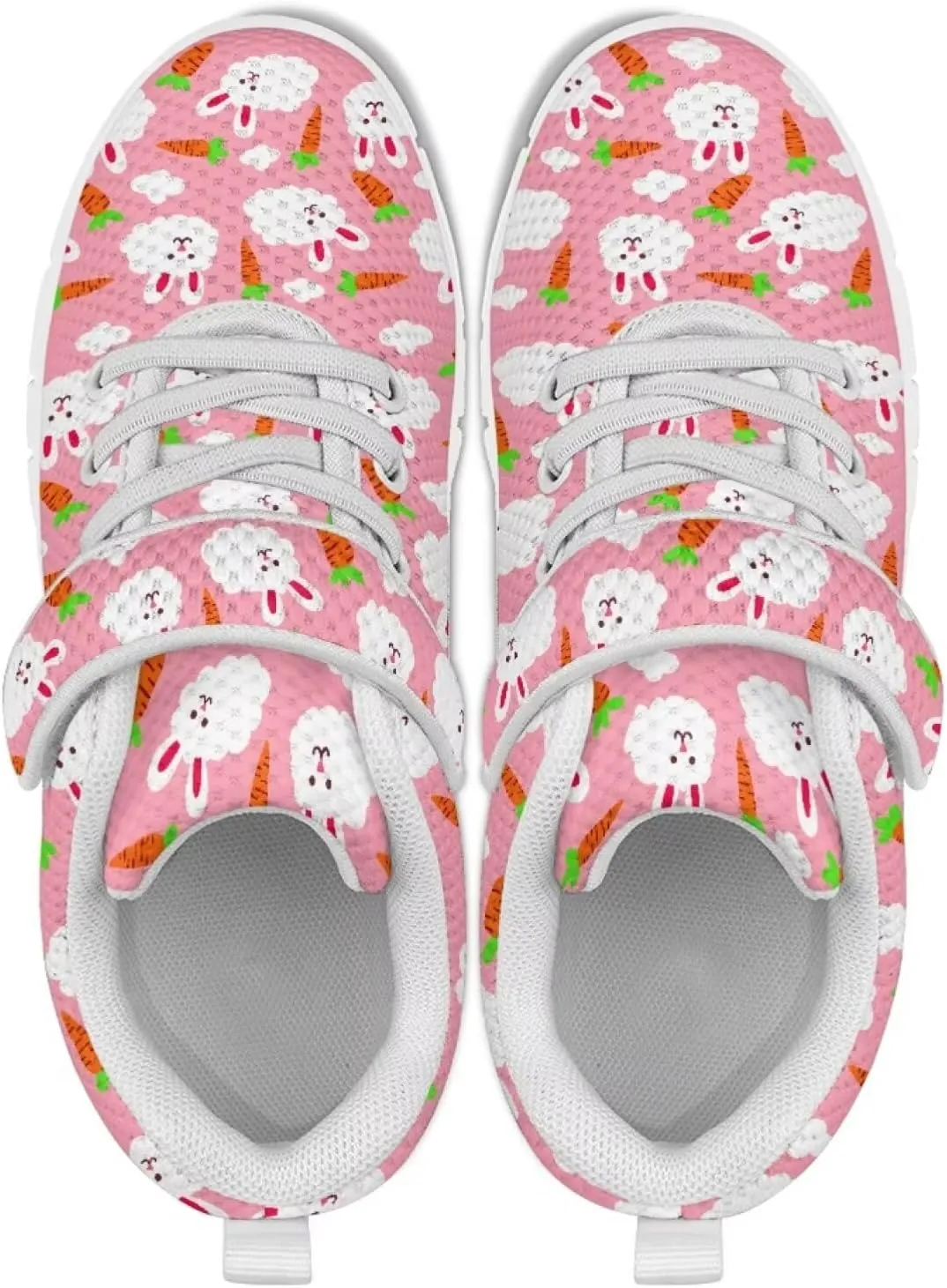 Coloranimal Kids Sneakers Boys Running Shoes Mesh Sports Shoes Slip On Sneakers Girls Shoes Cute Tennis Shoes with Hook and Loops