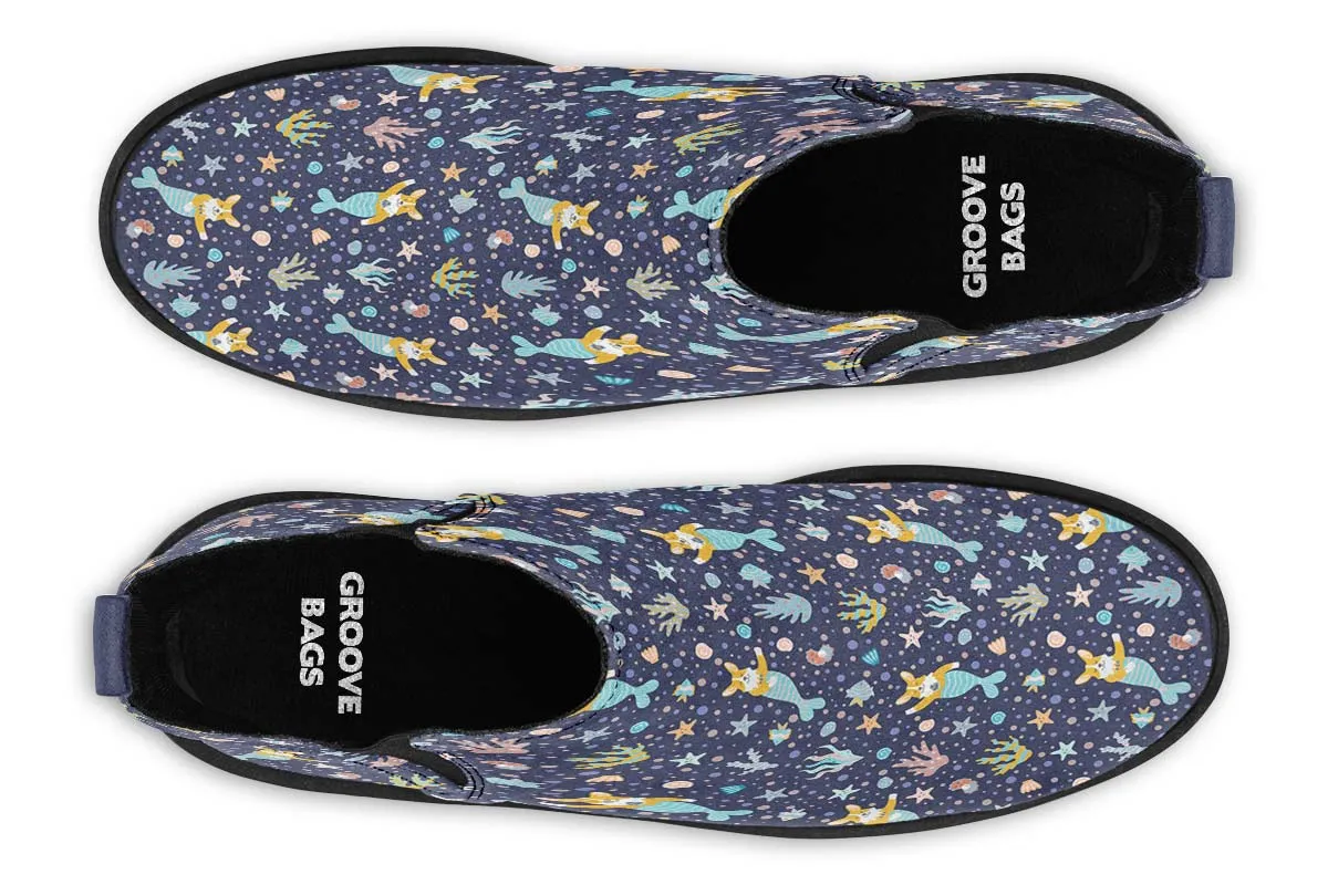 Corgi Mermaid Neat Vibe Boots