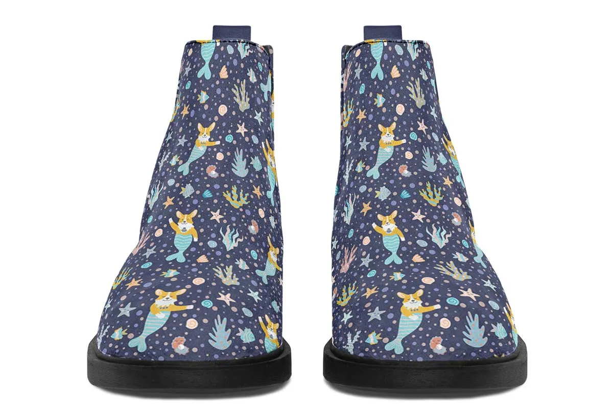 Corgi Mermaid Neat Vibe Boots