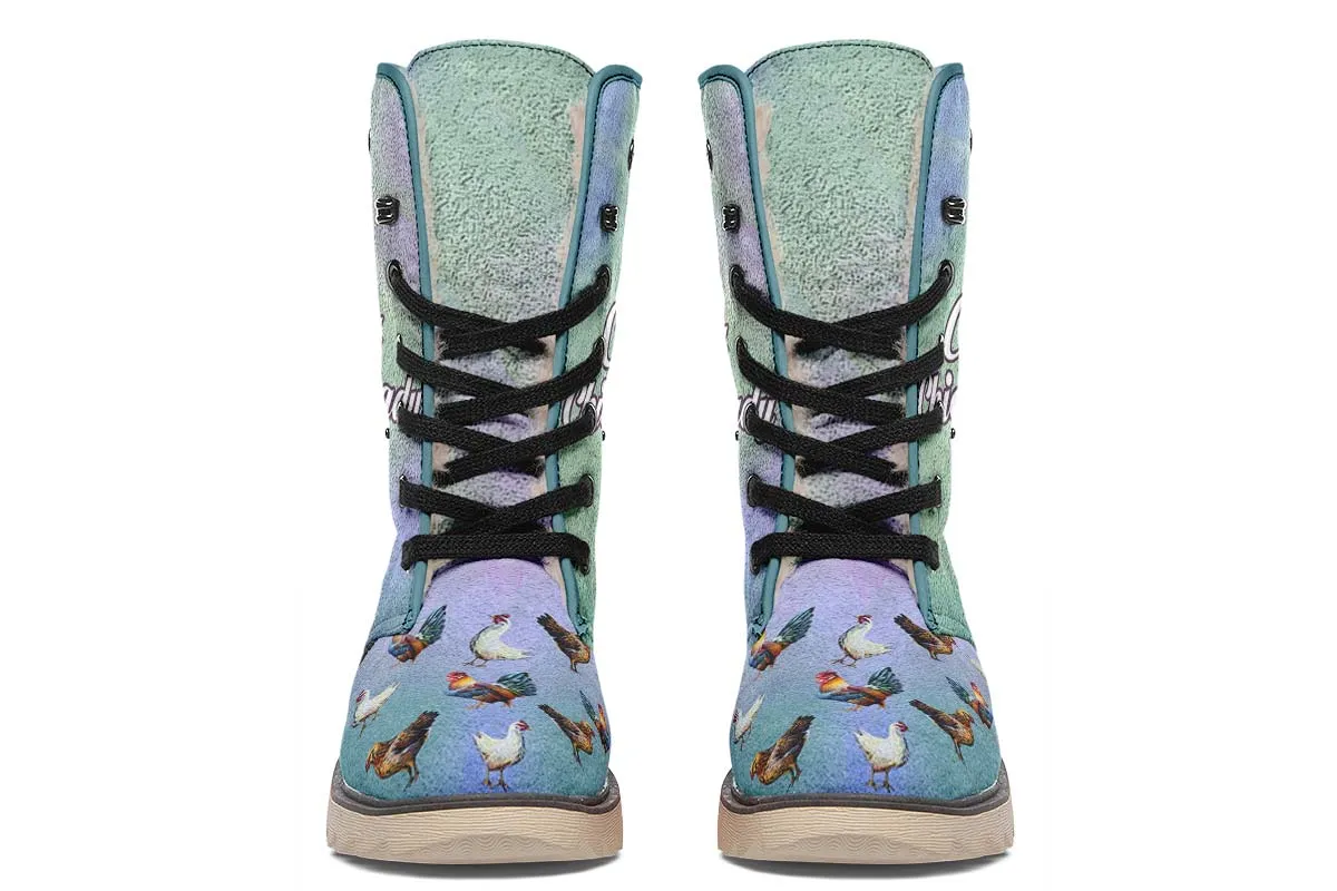 Crazy Chicken Lady Polar Vibe Boots