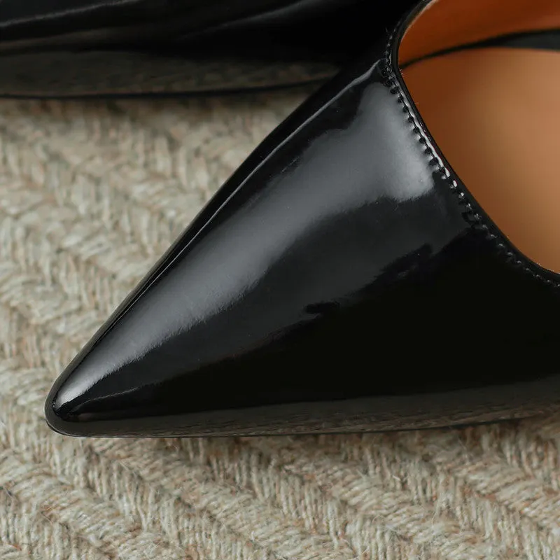 Danni Pointy Toe Mules with Rhinestones