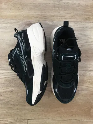Dark Green Zebra Print Chunky Trainers, Fila, Size 5
