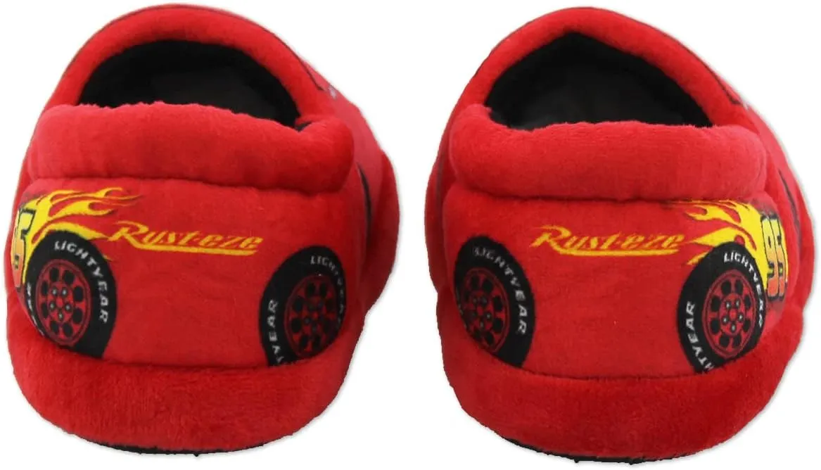 Disney Cars Lightning McQueen Tow Mater Toddler Boys Plush Aline Slippers