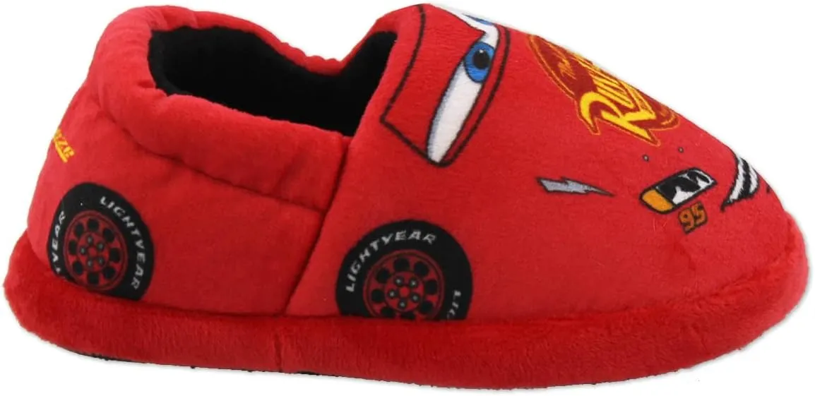 Disney Cars Lightning McQueen Tow Mater Toddler Boys Plush Aline Slippers
