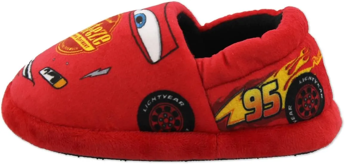 Disney Cars Lightning McQueen Tow Mater Toddler Boys Plush Aline Slippers
