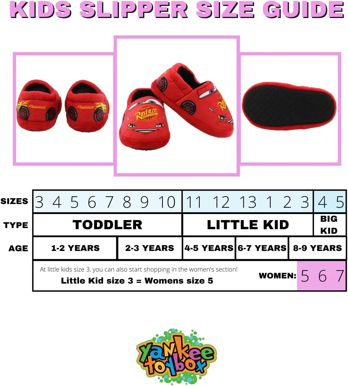 Disney Cars Lightning McQueen Tow Mater Toddler Boys Plush Aline Slippers